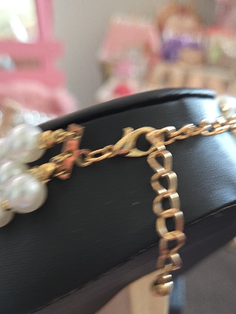 Elegant Pearl & Turquoise Layered Necklace with Gold Heart Pendant - Picture 6 of 16